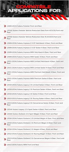 Miniatura 6 de Para 2009-2014 Subaru Forester, Impreza, Legacy, Outback, WRX PowerSport Delantero Trasero Plata Zinc Cruz Perforado Rotores de Freno Ranurados