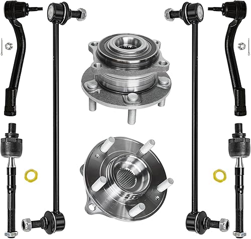 Miniatura 265 de Detroit Axle - Kit de cubos de rodamiento de rueda delantera de 6 piezas para Dodge Dart 2013-2016, Chrysler 200 2015-2017, 2 cojinetes de rueda