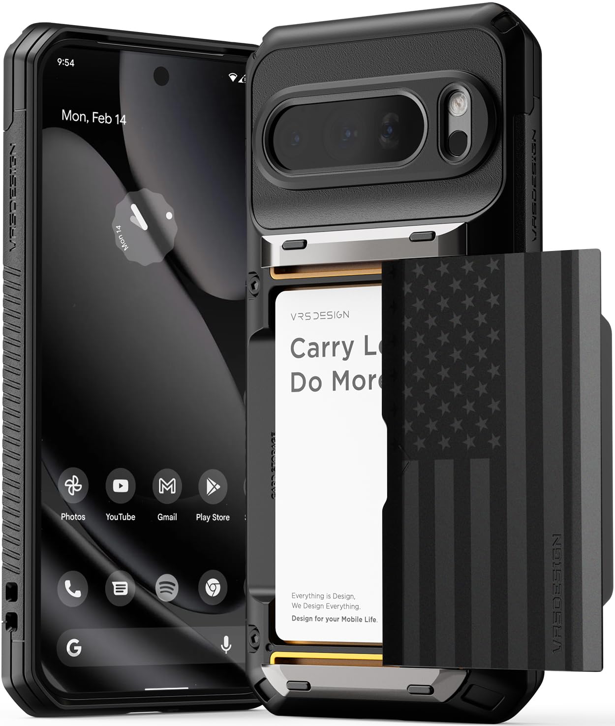 VRS DESIGN Damda Glide Pro for Pixel 10 Pro XL 2025 Rugged Wallet Case with Sturdy Semi Auto