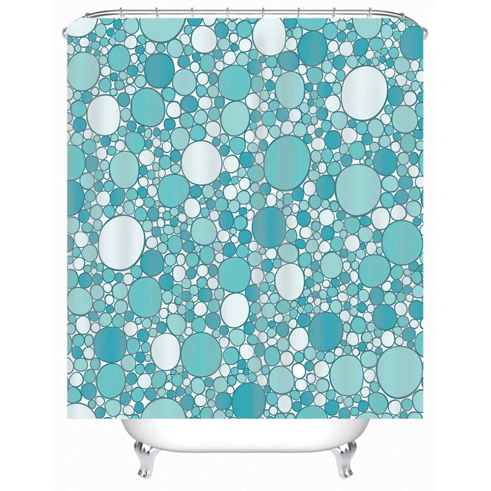 Rideau douche coton anti-moisissure pour fenetre de salle bain