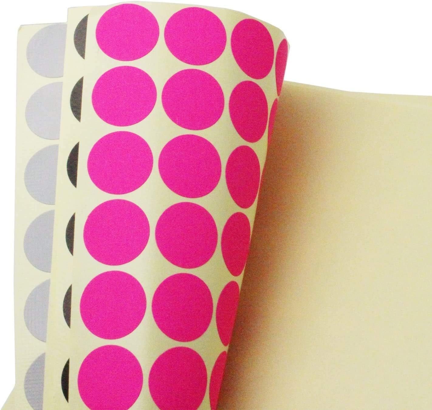 Round 25mm Dot Stickers - 16 Colors per Sheet for Home Office Supplies - 640 Pieces, multi-coloured - Image 4