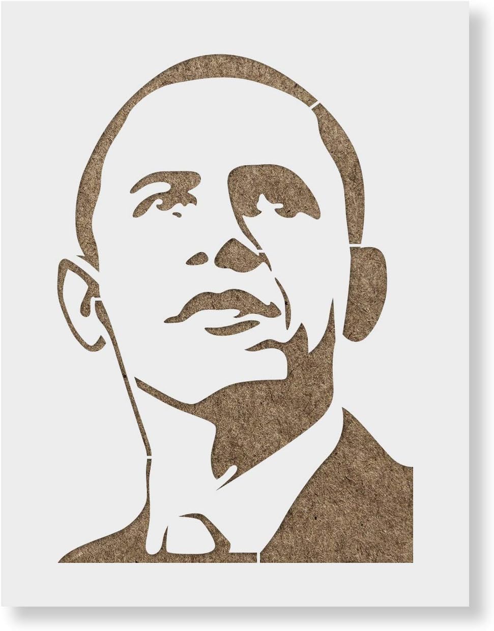 Barack Obama Stencil - Durable for Designing Character Art and Decor
