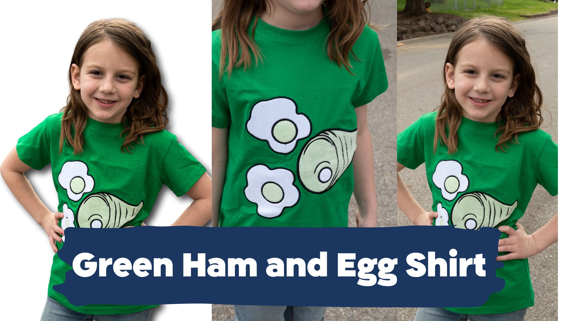 Amazon.com: ComfyCamper Ham and Eggs Shirt - Green Costume Cosplay  Christmas Halloween for Kids