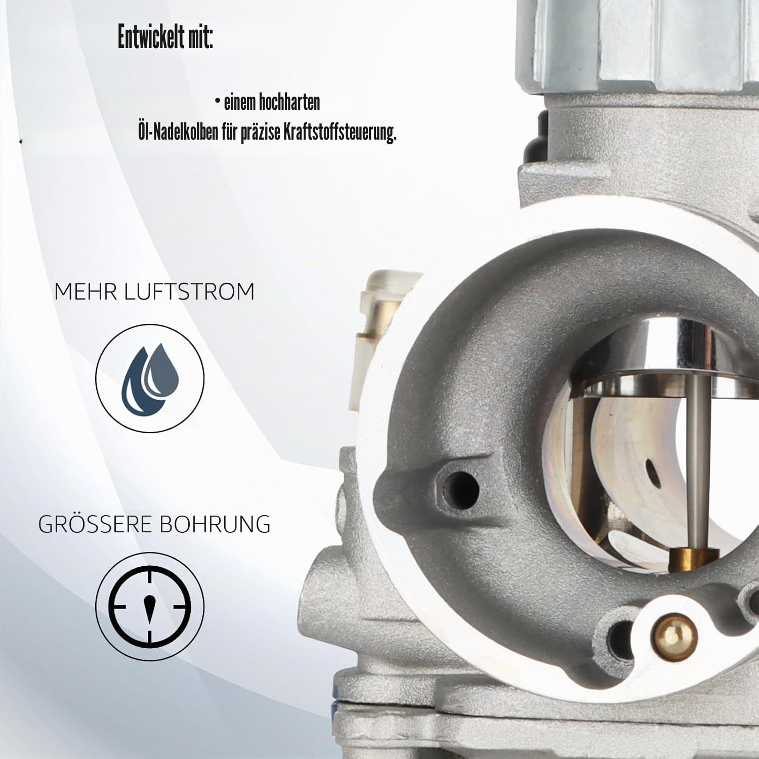 NIBBI PE24mm Vergaser für 140cc-150cc Flansch Motorrad Motor Vergaser mit Carb Jets