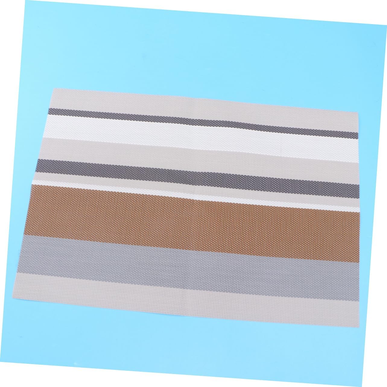 LABRIMP 3pcs Cup Mats PVC Dining Table Pads Stylish Stripe Design for Use Protects from and Moisture