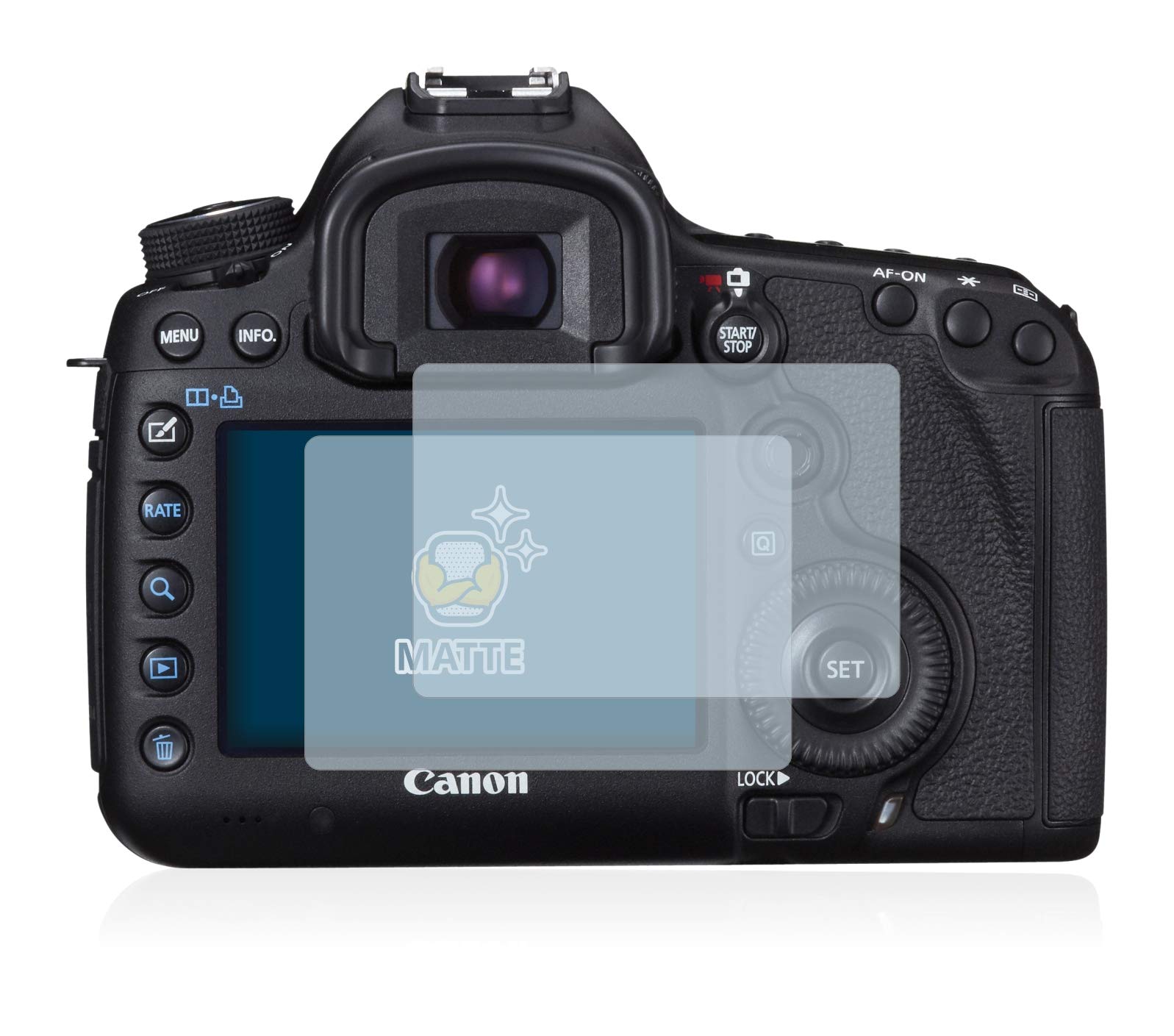 BROTECT Matte Displayschutzfolie Für Canon EOS 5D Mark III (2 Stück) - Entspiegelt, Kratzfest & Anti-Fingerprint