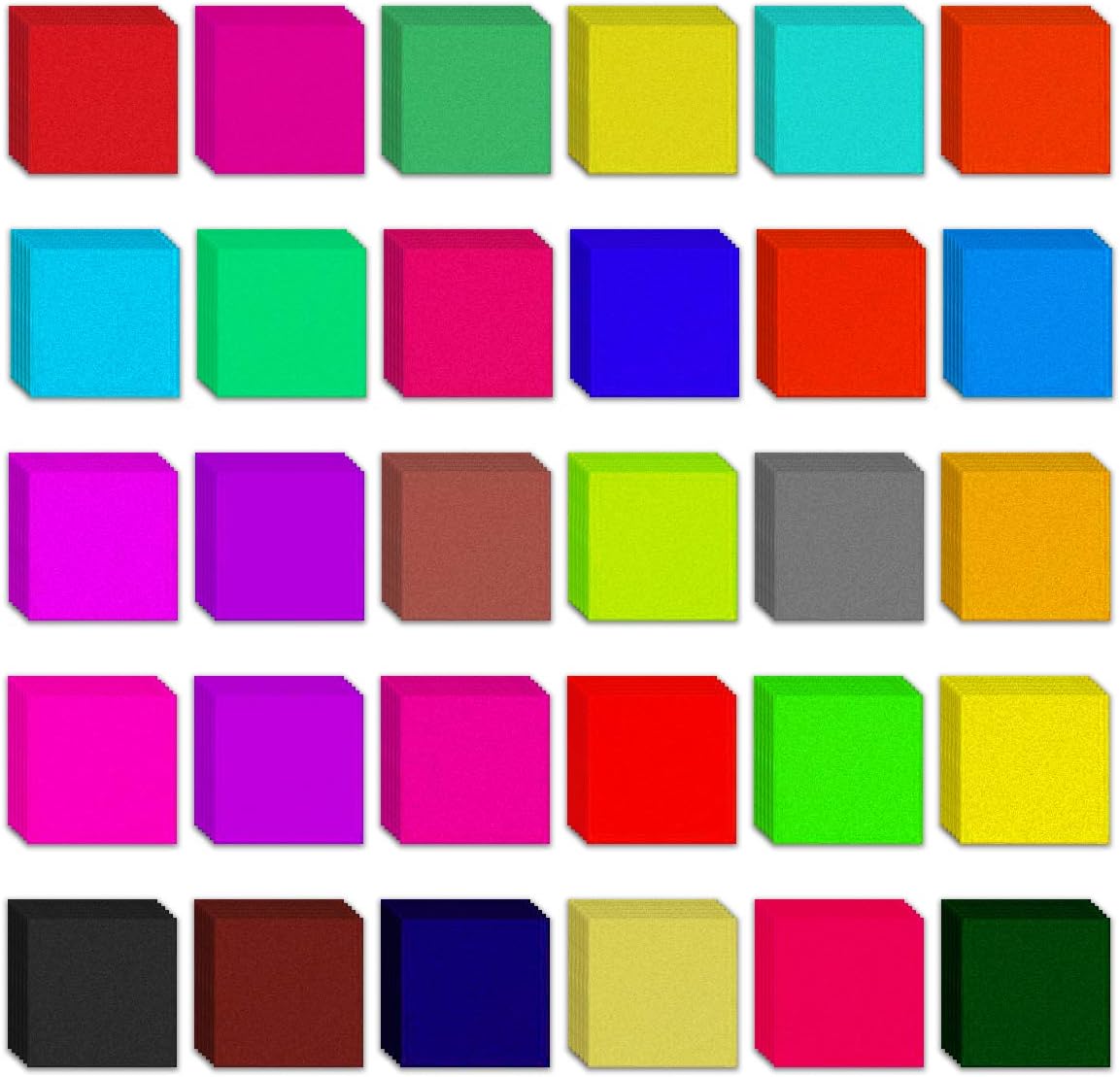 Jyongmer 6000 PCS Multicolor Tissue Paper Squares, 2 Inch Colored Tissue Paper for Craft, Fall Colors Squares Tissue Papers for Christmas DIY Art, Thanksgiving Day Birthday Party Decorate
