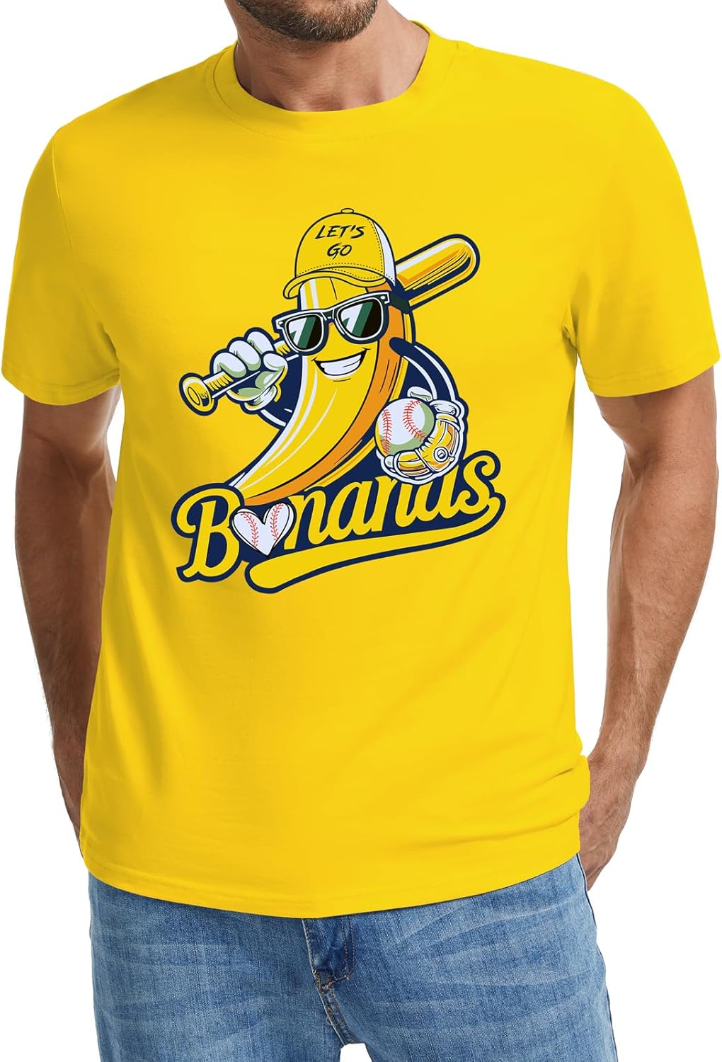 Baseball Shirt Men Game Day Baseball Fan Shirt Tee Casual Short Sleeve Tops - Image 3