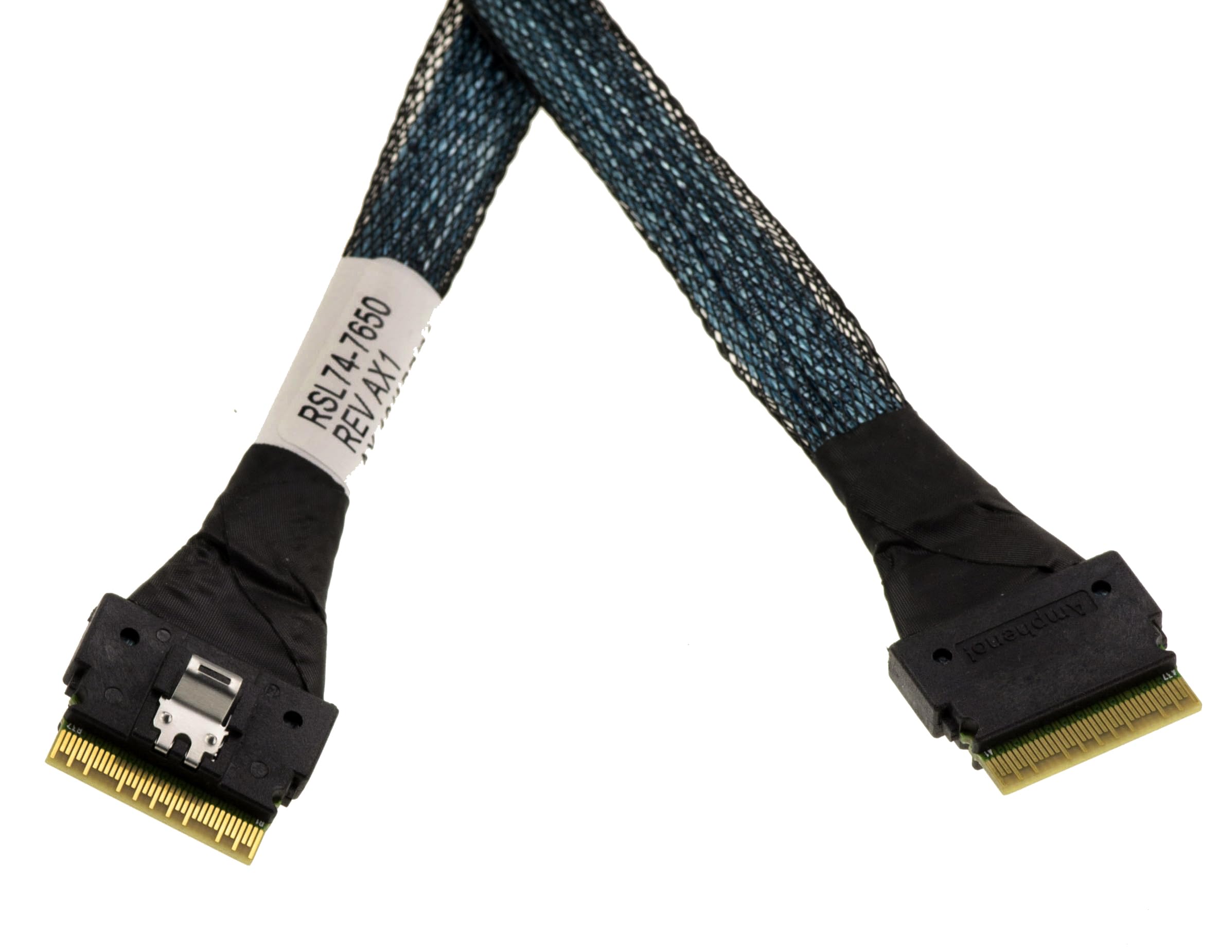 KALEA-INFORMATIQUE Cavo PCIe 4.0 con connettori Slim SAS SFF-8654 8i 74-pin a SFF8654 74-pin, lunghezza 70 cm