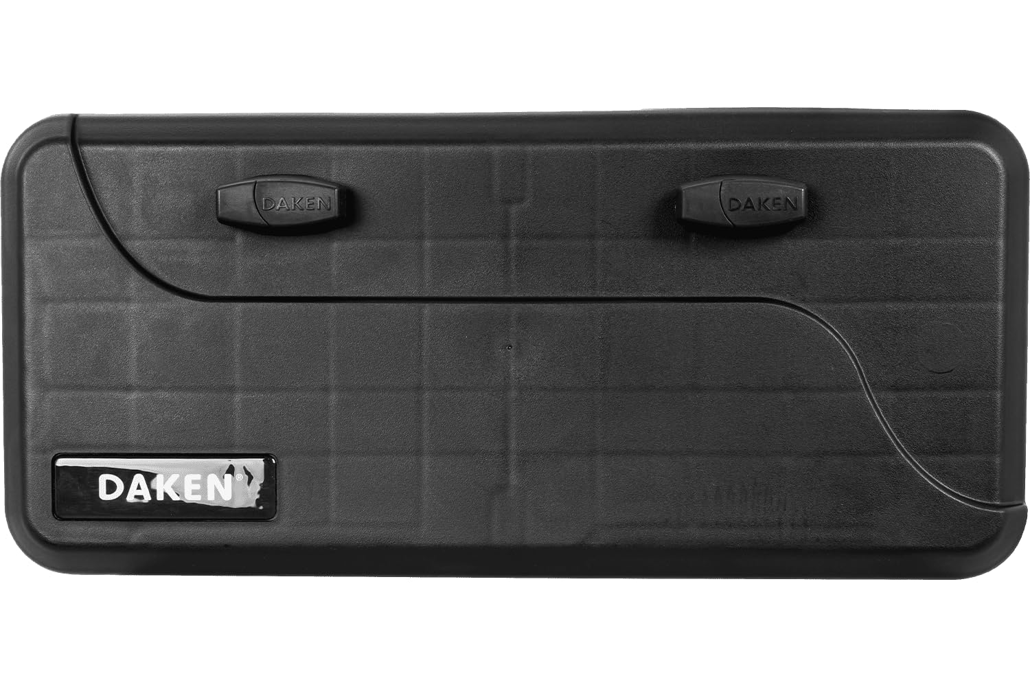 DAKEN Caja de herramientas BLACKIT 82202 23L 550x250x295mm cofre portaherramientas negro con doble cerradura para remolque furgoneta y camión profesional certificado TÜV