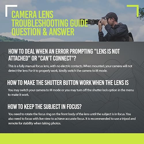 Miniatura 9 de Lente de zoom manual de alta potencia 16.535-62.992 in f8.3 HD para cámaras Canon EOS 80D, 90D, Rebel T3, T5, T7, 70D, 5D, 6D II, 7D II BLANCO