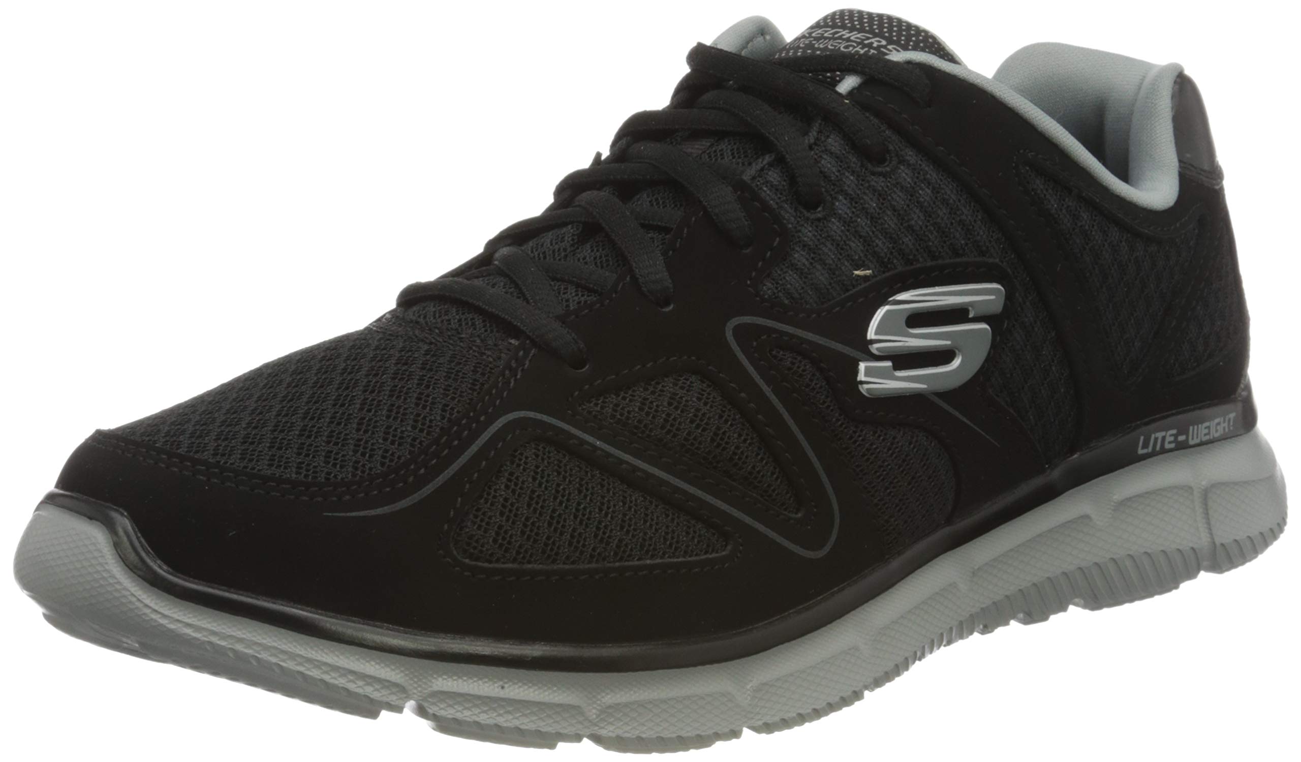 Skechers Skechers Satisfaction 58350-bbk, Men's Low-Top Sneakers, Black (Black 58350-Bbk), 10 UK (45 EU)