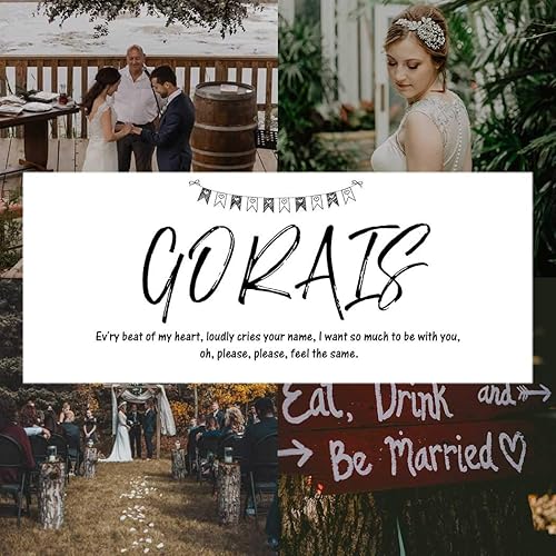 Miniatura 6 de Gorais - Enredadera de flores para novia con cristales, accesorios de boda con perlas para el cabello de mujeres y niñas