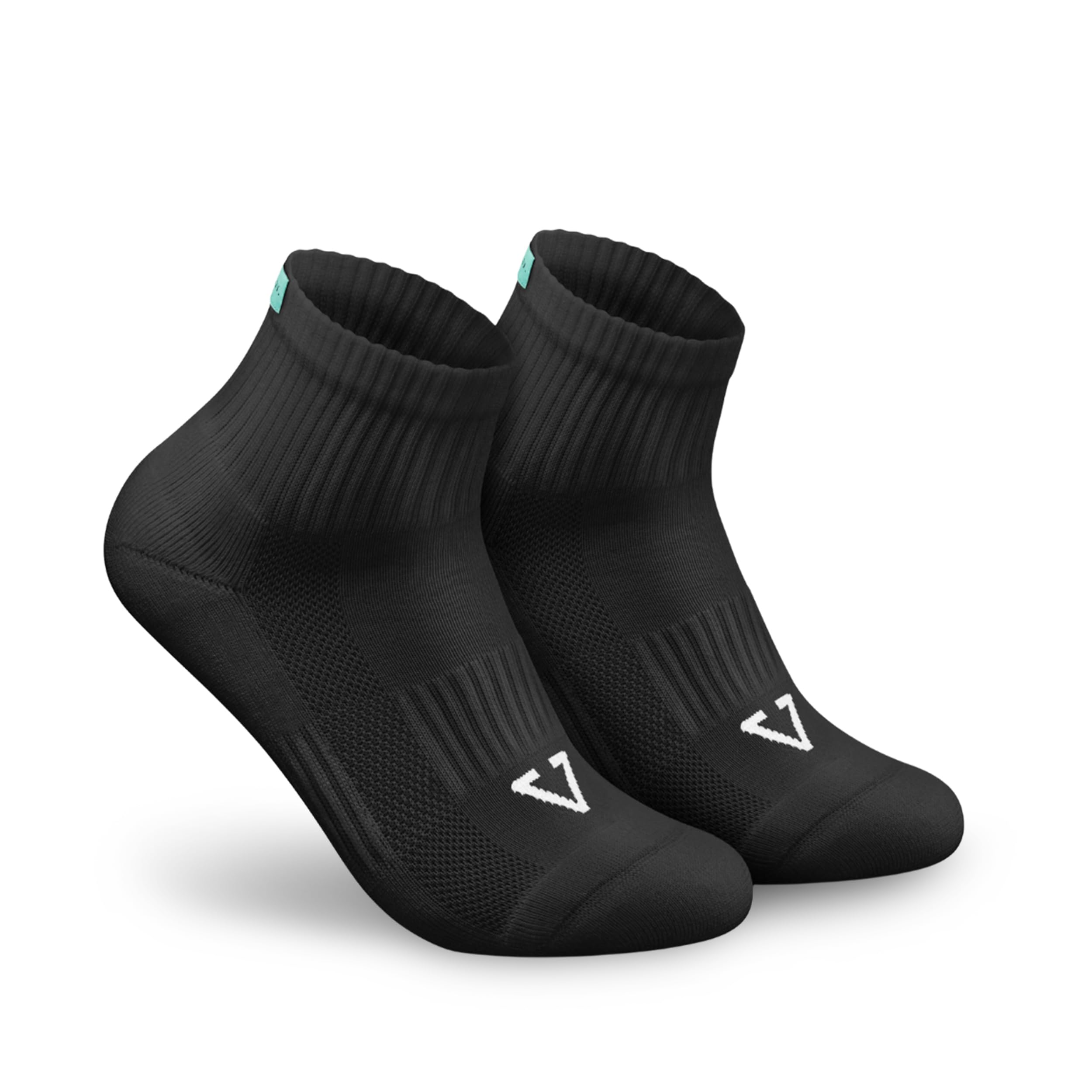 TREAZY Halbhohe Socken Quarter Socken aus Bio-Baumwolle – Schweiß und blasenfrei dank extra Lüftungskanälen und anatomischer Passform – besonders langlebig