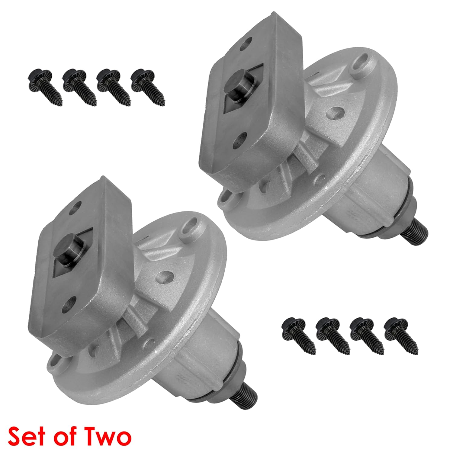 Caltric 2 Set Spindle Assemblies Compatible with John Deere L100 L105 L107 L108 L110 L111 L120 L130