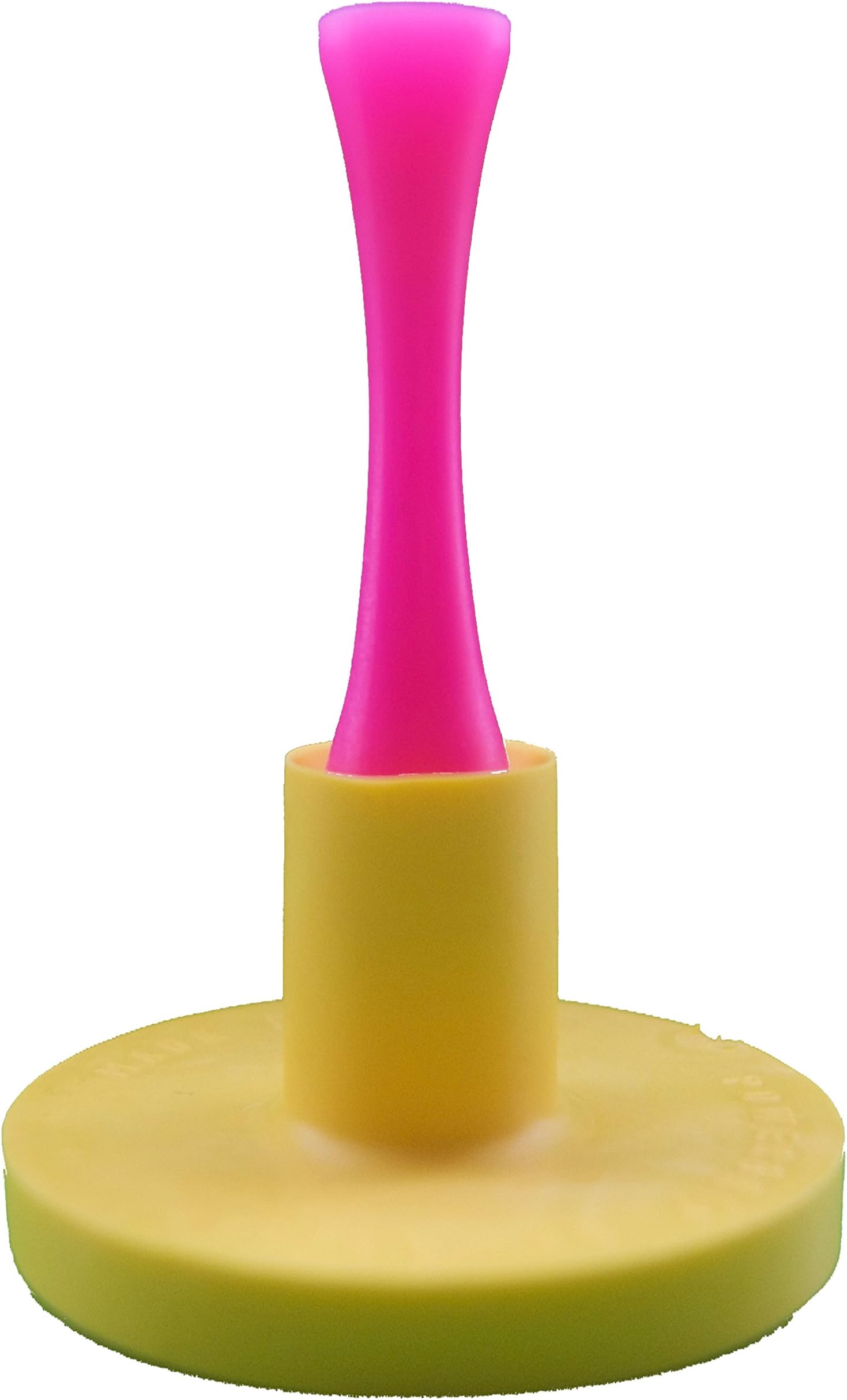 25mm PowerGrip Golf Rubber Tee Holders For Golf (3 Pack) winter tees (Yellow)