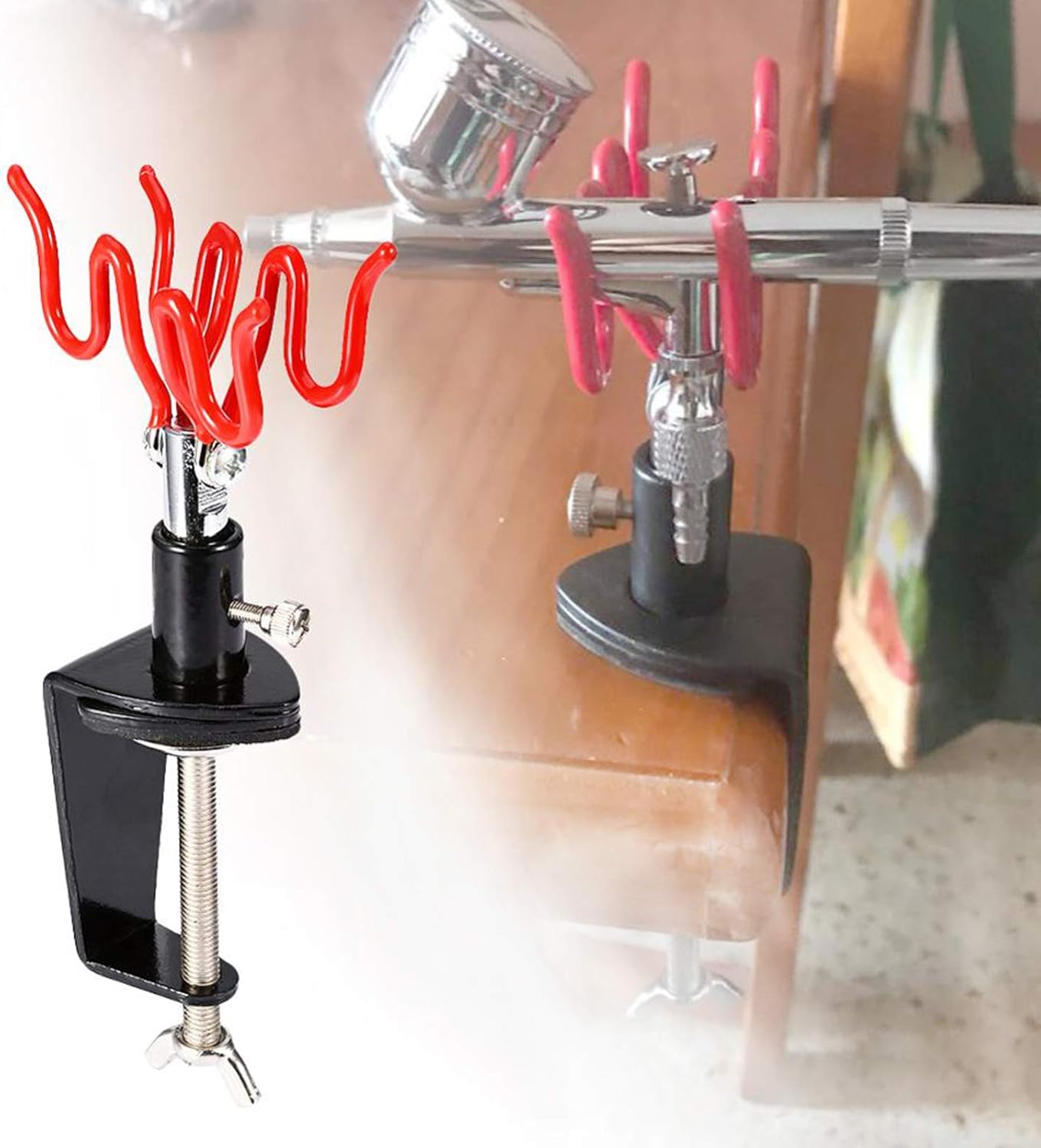 Universal Airbrush Clamp Holder Stand Holds up to 2 Airbrush Spray Gun