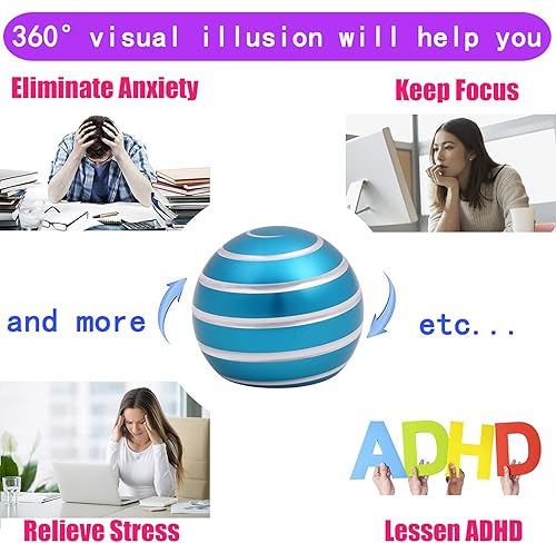 Miniatura 41 de Juguetes cinéticos de escritorio geniales para la ansiedad: juguete de cosas geniales para adultos, adolescentes, niños, niños, alivio del estrés