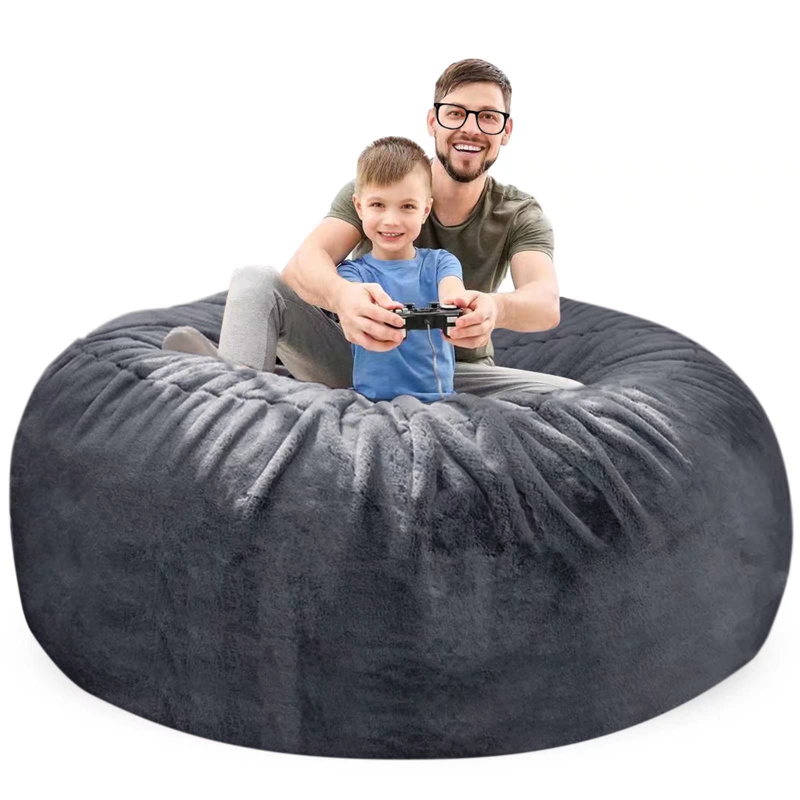 Buy 5ft Giant Fur Bean Bag Chair for Adult Living Room Furniture Big