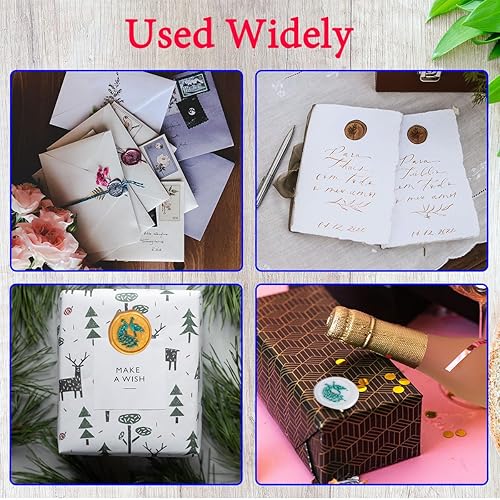 Miniatura 6 de Cuentas de sellado de cera, 520 cuentas de cera de sellado, cuentas de sellado para tarjetas de felicitación de letras, sellado de vino,