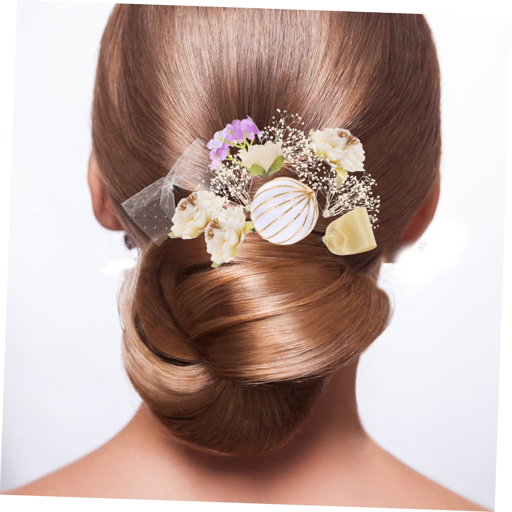 Didiseaon 54 Pièces accessoires de cheveux Coiffe de perles casque floral pinces à cheveux barrettes à cheveux accessoire de cheveux de style coiffe kimono peignoir de bain