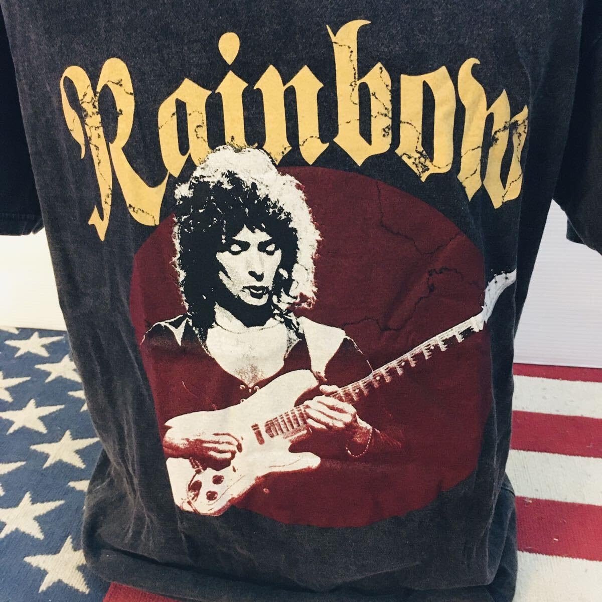 Amazon.co.jp: レインボー リッチーブラックモア L バンドTシャツ