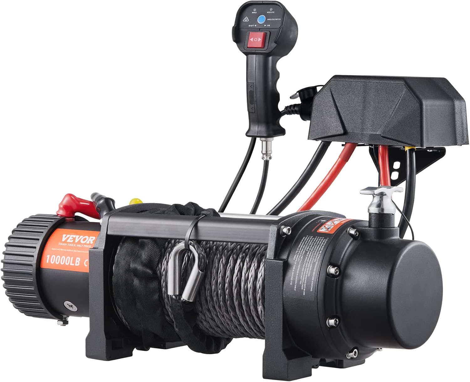VEVOR Electric Winch, 12V 10,000 lb Load Capacity Nylon
