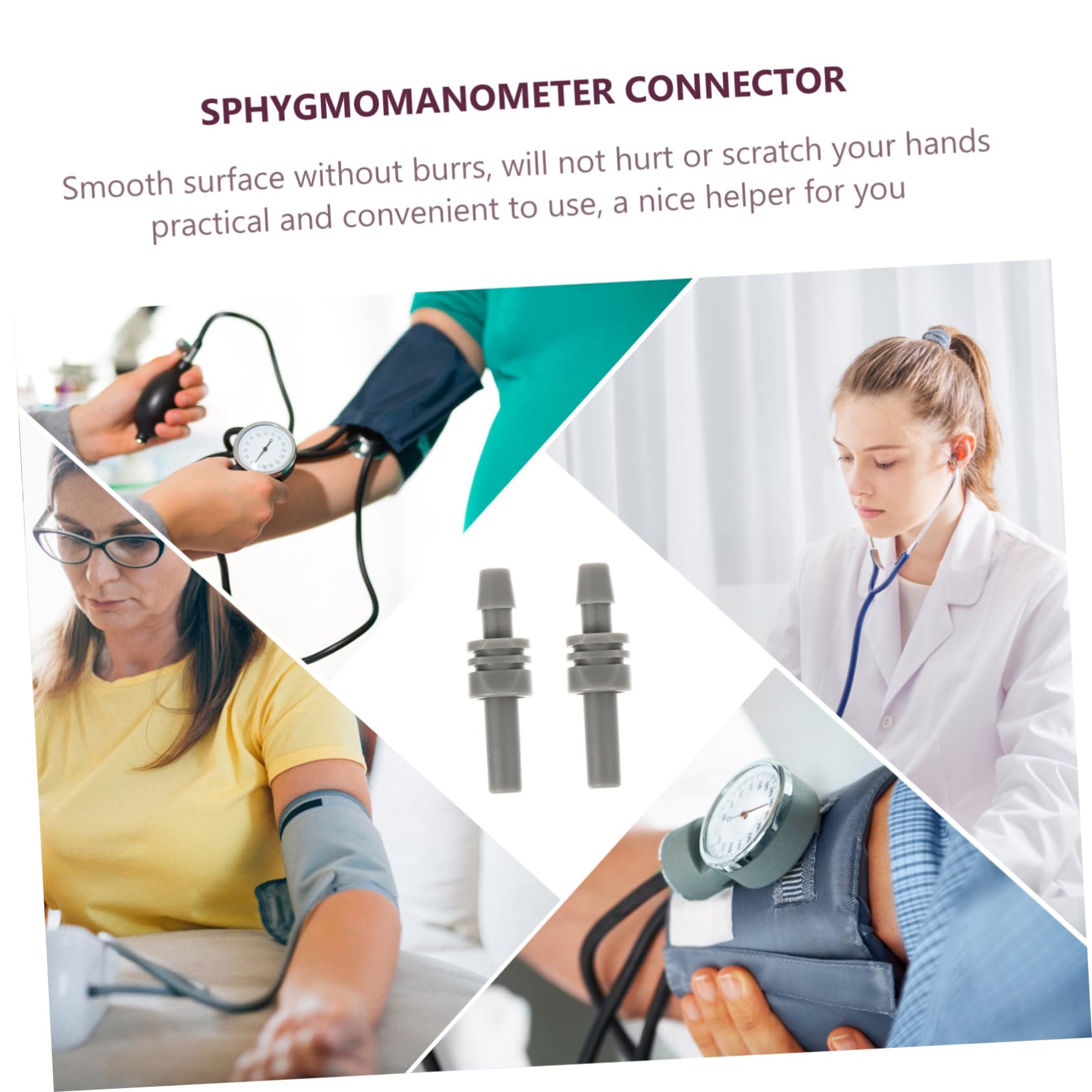 Hemobllo Connettori Per Cinturino Del Bracciale 2 Pezzi, Connettore Per Polsini in Abs Resistente, Accessori Per Misuratori Di Pressione Elettronici, Compatibile Sfigmomanometri Portatili