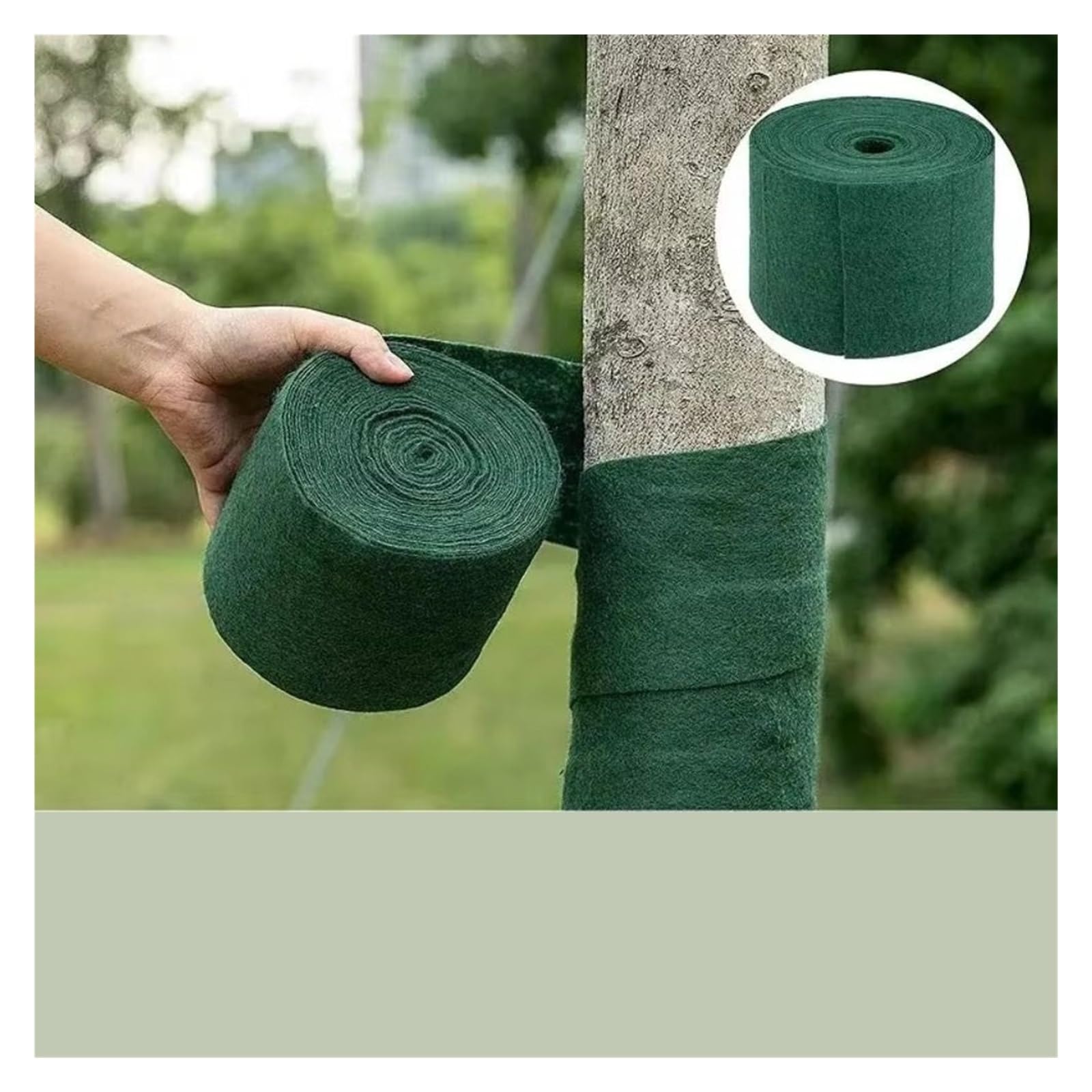 Protectores de Troncos de Plantas y Árboles Cinta de protección árboles algodón, Cubierta Plantas Verdes a Prueba frío, retención Humedad, Protector for Troncos Que Mantiene el Calor | Single Layer16mx12cm