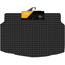 FSW Boot Mat Fits Toyota Yaris Hybrid 2019-Onwards, Black 5mm Rubber | Custom Fit, Extra Heavy Duty Floor Mats, Anti-Slip, Waterproof