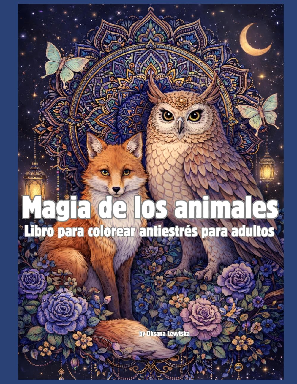 Magia de los animales Libro para colorear antiestrés para adultos