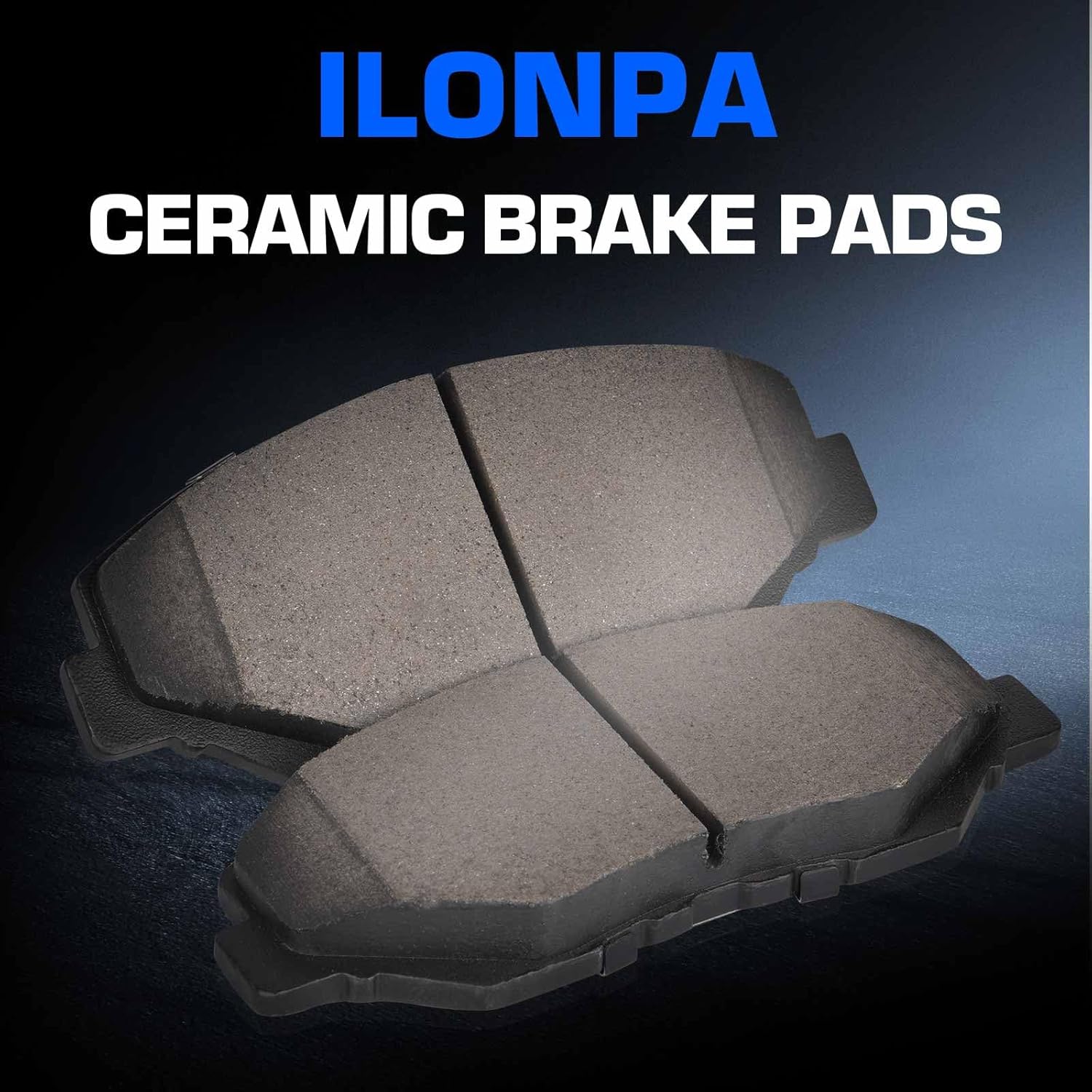 Front Ceramic Disc Brake Pads Set for Honda Accord 2.4L 2003-2017(US Vehicles Only), Civic 2012-2021, CR-V 2002-2016, Element 2003-2011, Pilot 2003-2008, for Acura ILX 2013-2015, 4PCS(With Hardware)