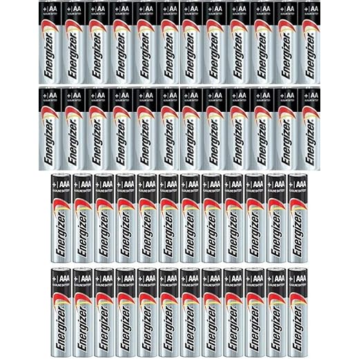 Combo 24x AA + 24x AAA Energizer Max Alkaline E91/E92 Batteries Made in USA Exp. 2023 or Later ((Bulk Packaging)
