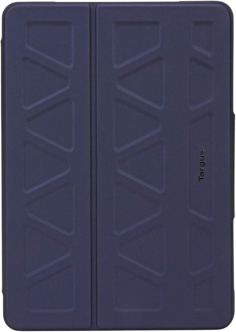 Targus Pro-Tek Case for Apple iPad (7th Gen) 10.2-Inch, iPad Air and iPad Pro 10.5-Inch with Slim TriFold Stand Cover, Stylus Holder, Magnetic Closure, Navy Blue (THZ67302GL)