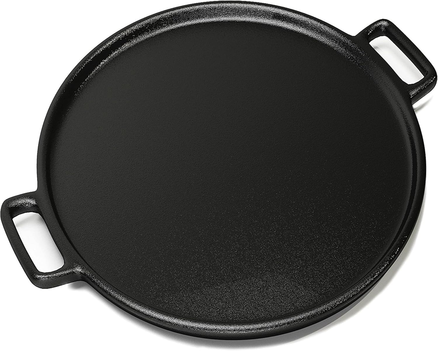 Cast Iron Pizza Pan - 12-Inch Baking Pan for Oven, Stovetop, Grill, or Campfires - Durable, Even-Heating, Versatile Cast Iron Griddle