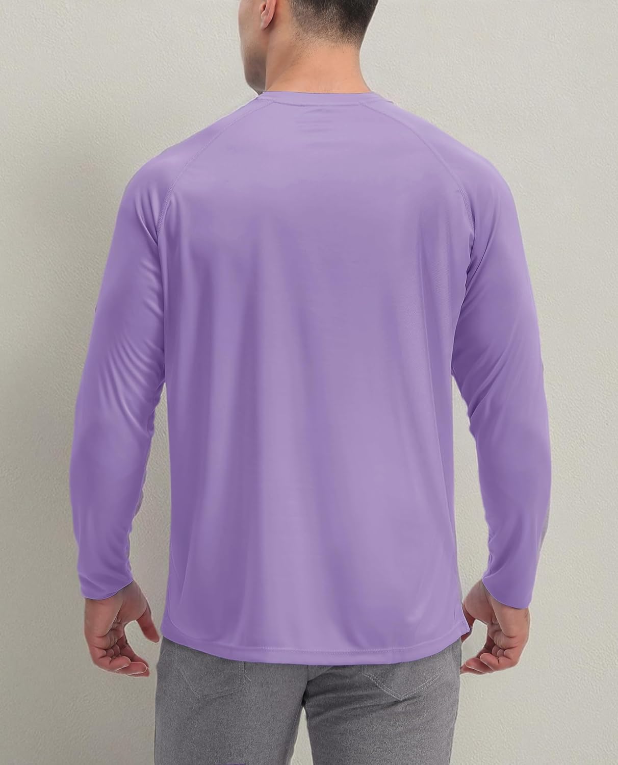 KEFITEVD Men's UV Sun Protection UPF 50+ Shirts Long Sleeve Rash Guard Workout Quick Dry Shirt for Hiking Fishing Swimming - Image 8