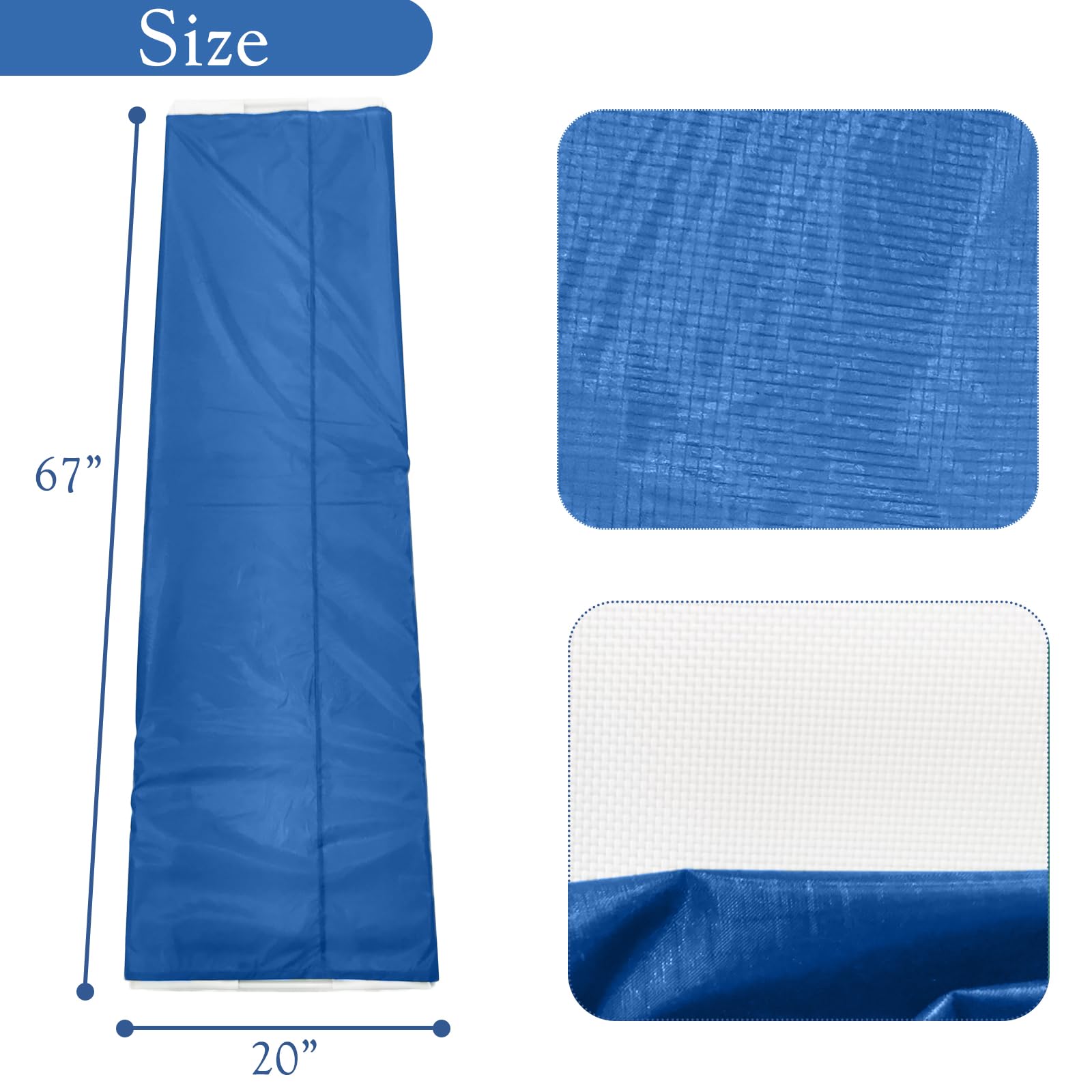 Tabla de transferencia de pacientes rodante, plegable, fácil de llevar, dispositivo de asistencia de hoja deslizante para traslados de cama a cama o mesa de operaciones, 67 x 19.7 pulgadas (azul)