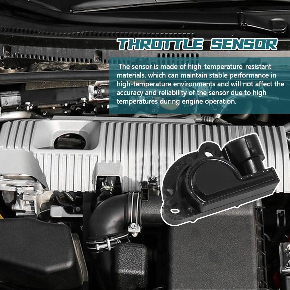 Throttle Position Sensor TPS Replacement 17106681 17087653 for Chevy C1500 C2500 C3500 Pickup 4.3L 5.0L 5.7L 7.4L 1988-1995 for Camaro 3.4L 5.0L Throttle Body Sensor Gas Engine Accessories