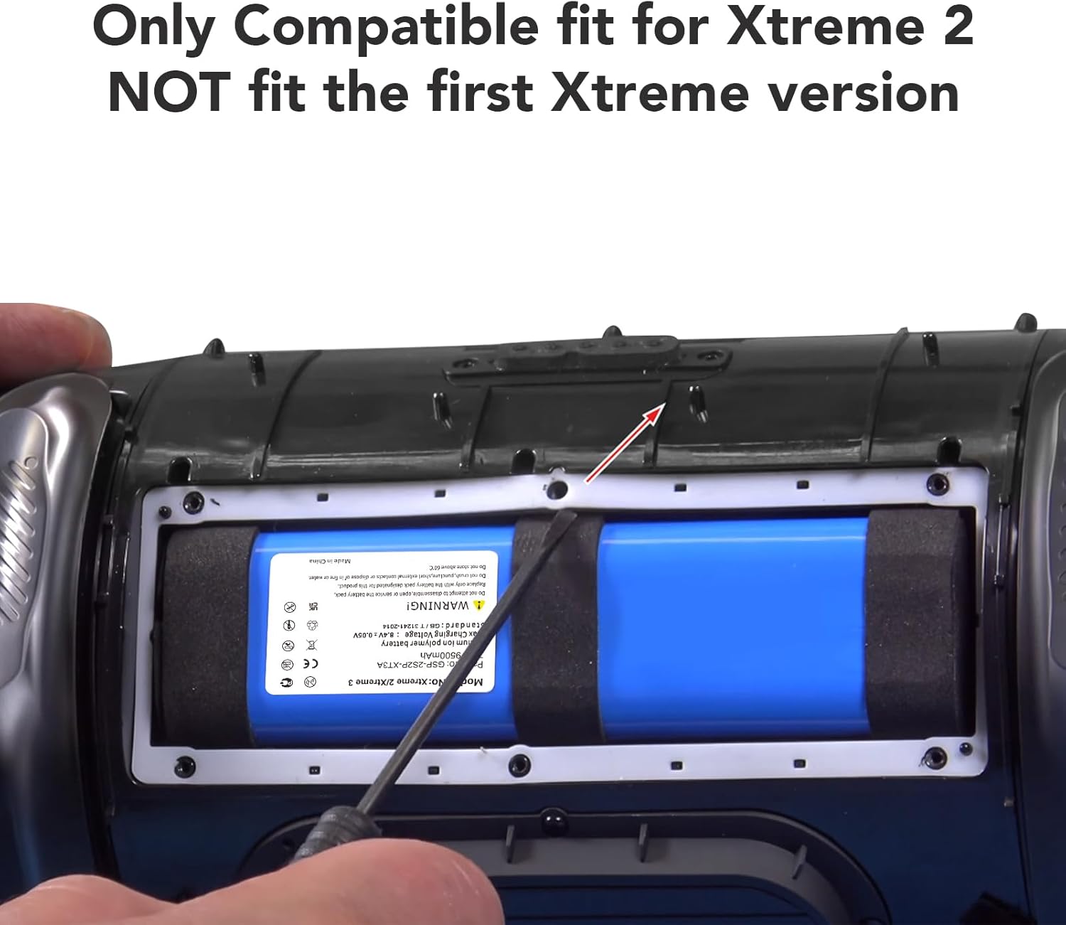 9500mAh Replacement Battery Compatible with JBL Xtreme 2 Xtreme 3 Waterproof Bluetooth Speaker with Tools (Part No: GSP-2S2P-XT3A) (NOT for Xtreme 1) - Image 6