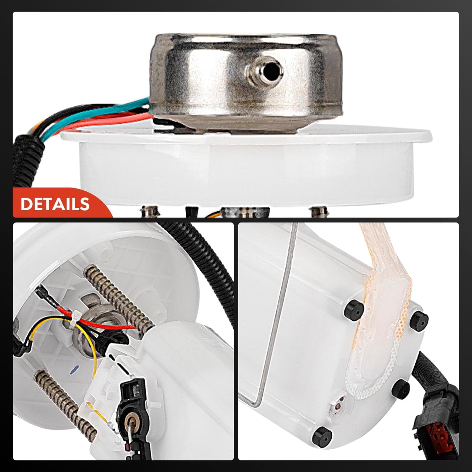 A-Premium Electric Fuel Pump Module Assembly with Sending Unit Compatible with Jeep TJ, Wrangler 1997 1998 1999 2000 2001 2002 2.5L 4.0L (Only for 19 Gallon Tank), Gas, Replace# 4897755AB