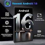 Tablet 12 Inch, 2026 Android 16 Tablets, 2.5K IPS Display Tablette Android Large Screen for Gaming, Drawing, 48GB+256GB, 10000mAh/18W, 16+8MP, Octa Core T7280 with Keyboard,Mouse&Pen, 4 Year Warranty