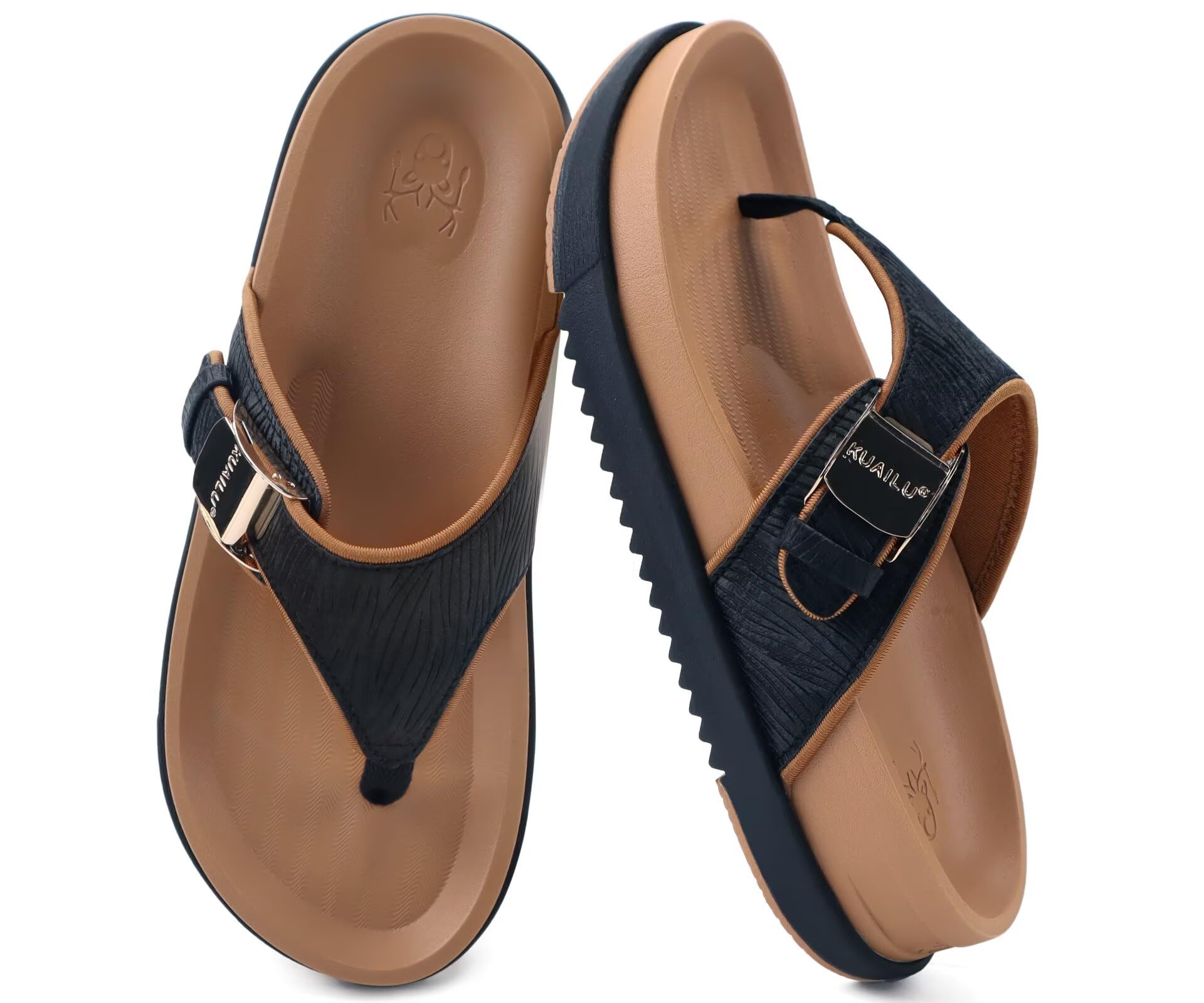 KuaiLu Womens Orthotic Platform Sandals