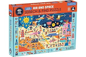 Mudpuppy Air and Space Museum Seek and Find Glow Puzzle