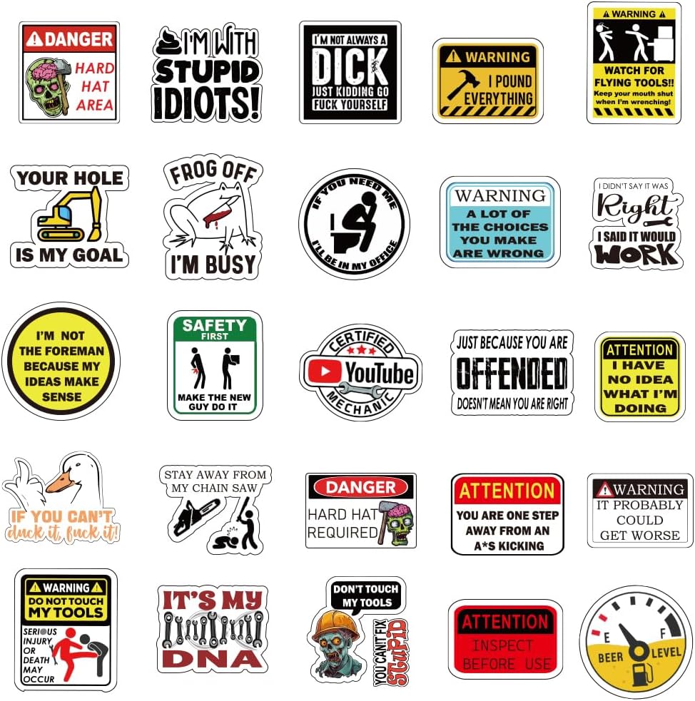 450pcs Hardhat Sticker Set - Funny Blue Collar Decal for Tools, Helmets, and Water Bottles - Ideal for Men, Adults, Ironworkers, Linemen, Oilfield Workers, and Electricians