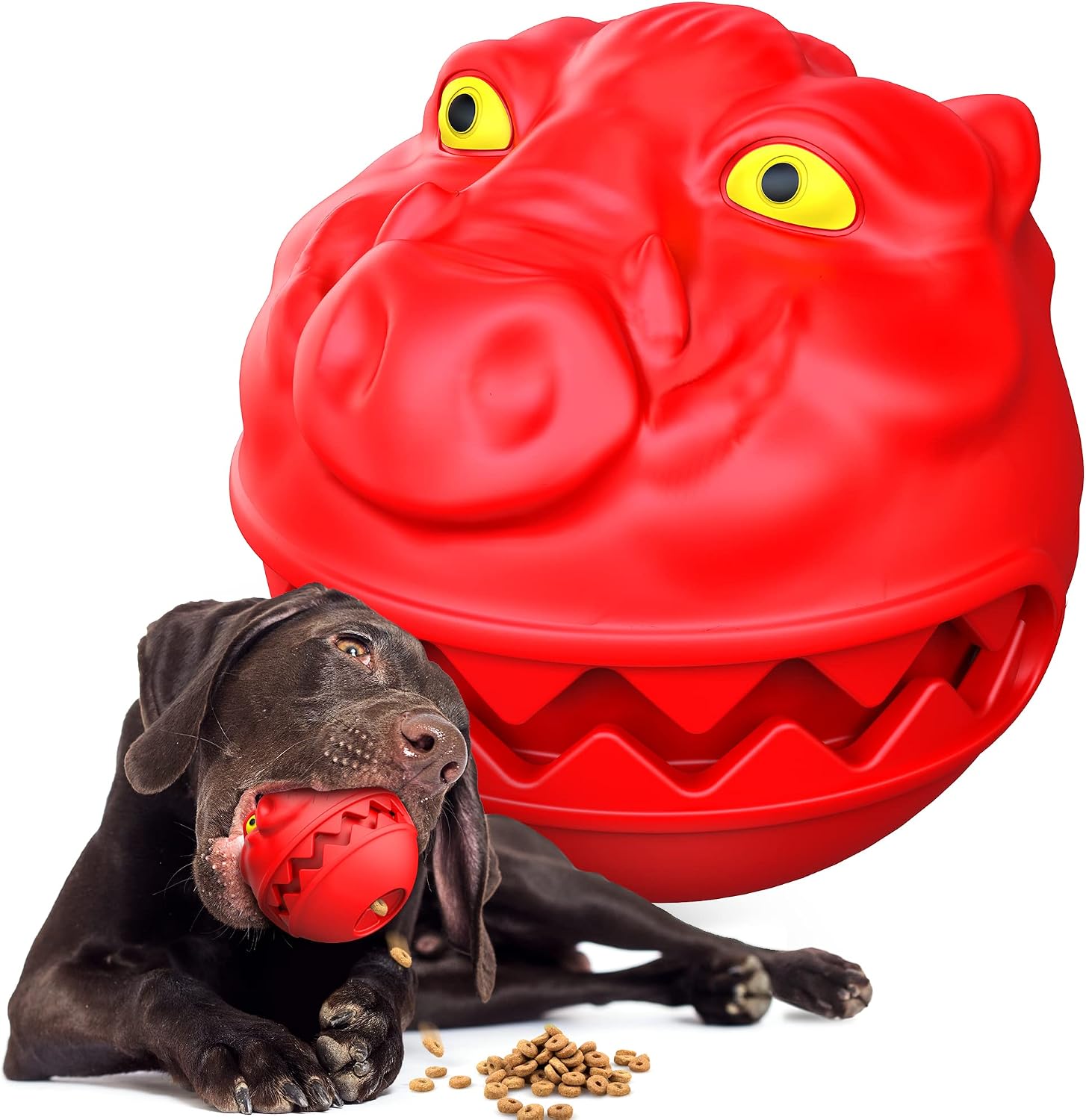 Dog Chew Toys for Aggressive Chewers Large Breed Small Medium Dogs, Yociki Dog Puzzle Toys Interactive Indestructible Durable Rubber…