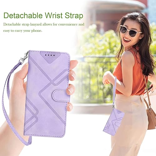 Miniatura 4 de Funda para Moto G Play 2023, funda protectora a prueba de golpes para Moto G Pure (morado)