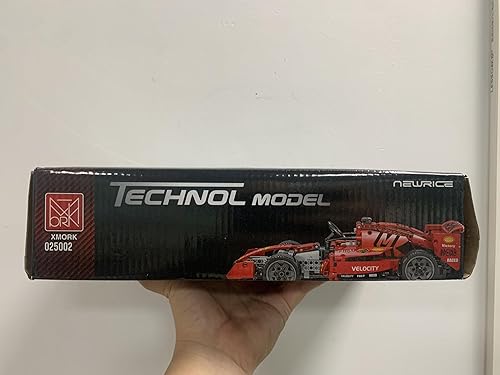 Miniatura 9 de Kit de construcción de autos de carreras de Fórmula 1 a control remoto, modelo de auto a escala 1:14, juguetes de bloques de construcción