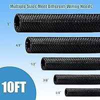 Vista 4 de Protectores de cable de 3/8 de pulgada para mascotas anti-mordida, protector de cable de 10 pies para mascotas, funda flexible de gestión de cables