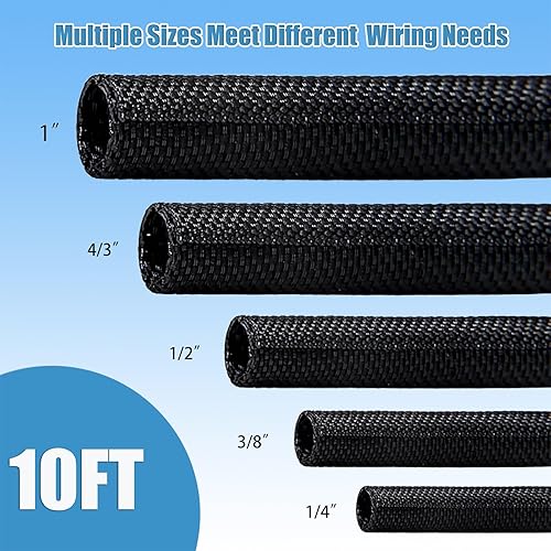 Miniatura 4 de Protectores de cable de 3/8 de pulgada para mascotas anti-mordida, protector de cable de 10 pies para mascotas, funda flexible de gestión de cables