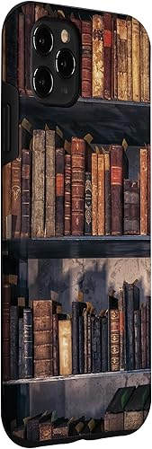 Miniatura 3 de Funda estética para iPhone 11 Pro Max Old Books en estanterías vintage Dark Academia